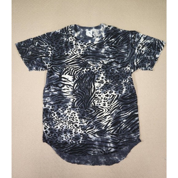 Akademiks Shirt Mens Small S Zebra Leopard Regular Fit Cotton Short Sleeve NWT 2 - Picture 1 of 10